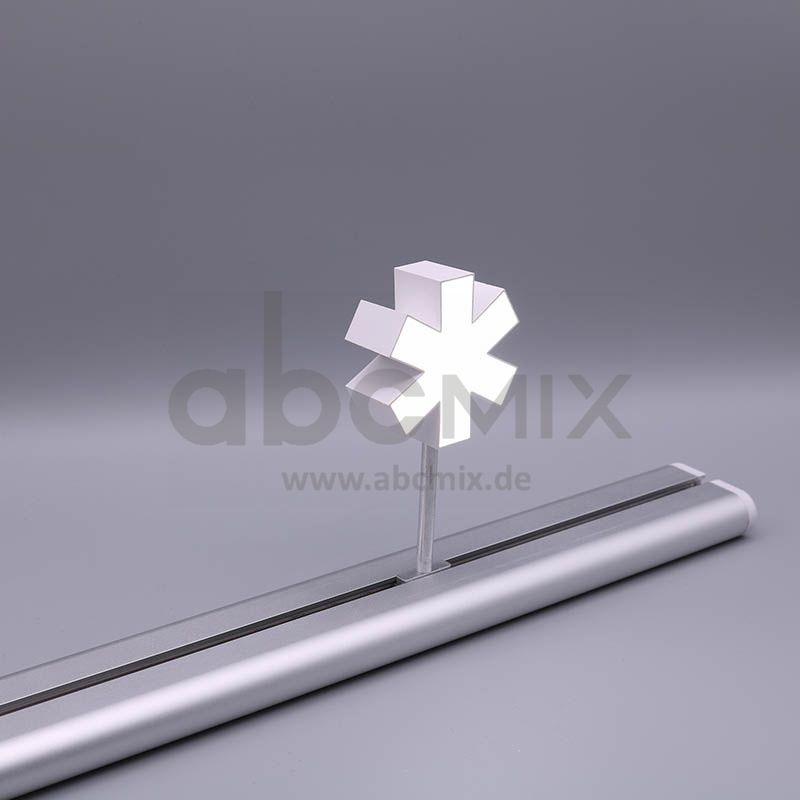 LED Buchstabe Slide Sternchen * für 150mm Arial 6500K weiß