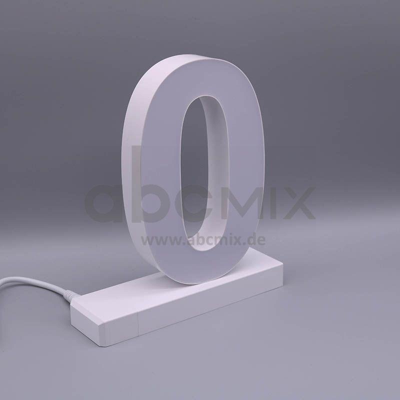 LED Buchstabe Click 0 für 175mm Arial 6500K weiß