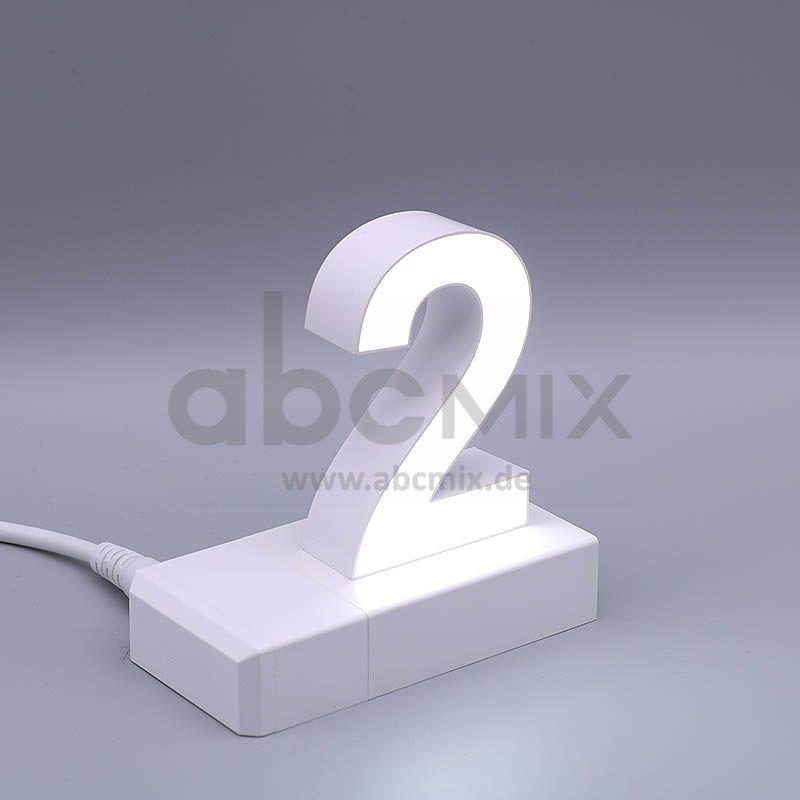 LED Buchstabe Click 2 für 75mm Arial 6500K weiß