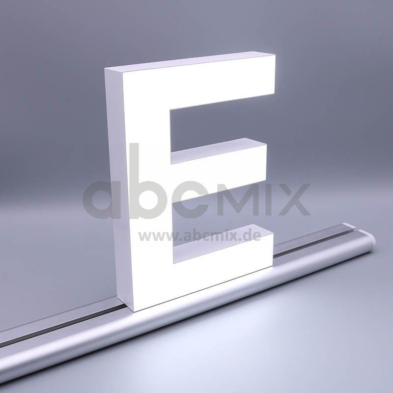 LED Buchstabe Slide E 200mm Arial 6500K weiß
