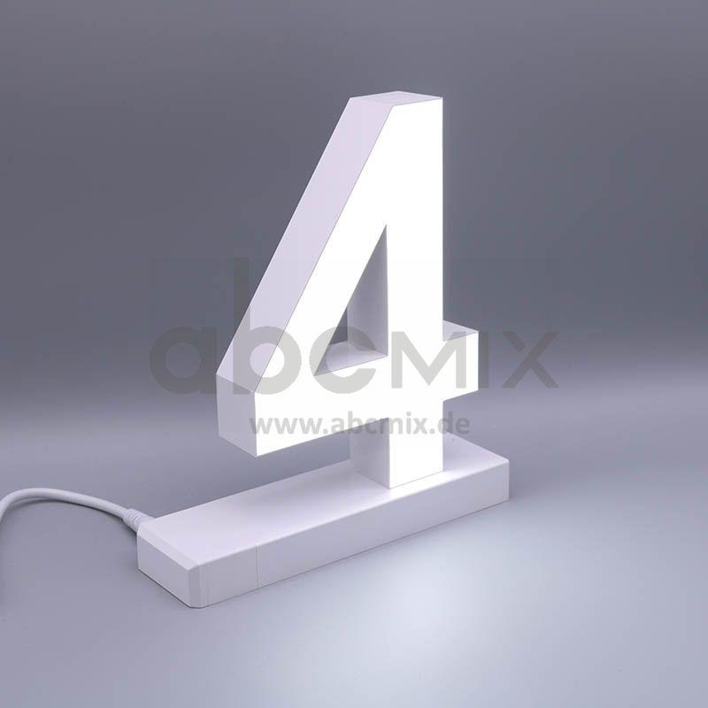 LED Buchstabe Click 4 für 175mm Arial 6500K weiß