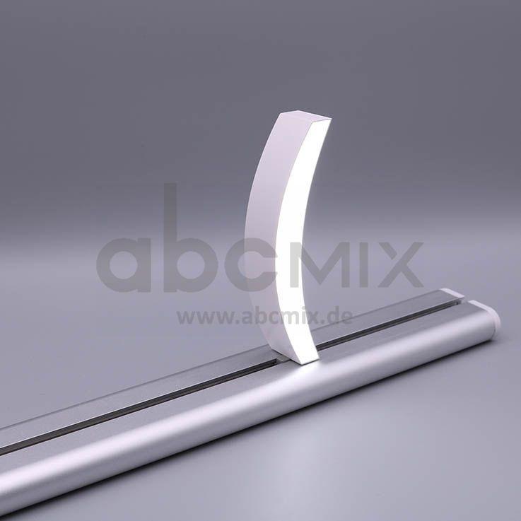 LED Buchstabe Slide ( runde Klammer auf für 100mm Arial 6500K weiß