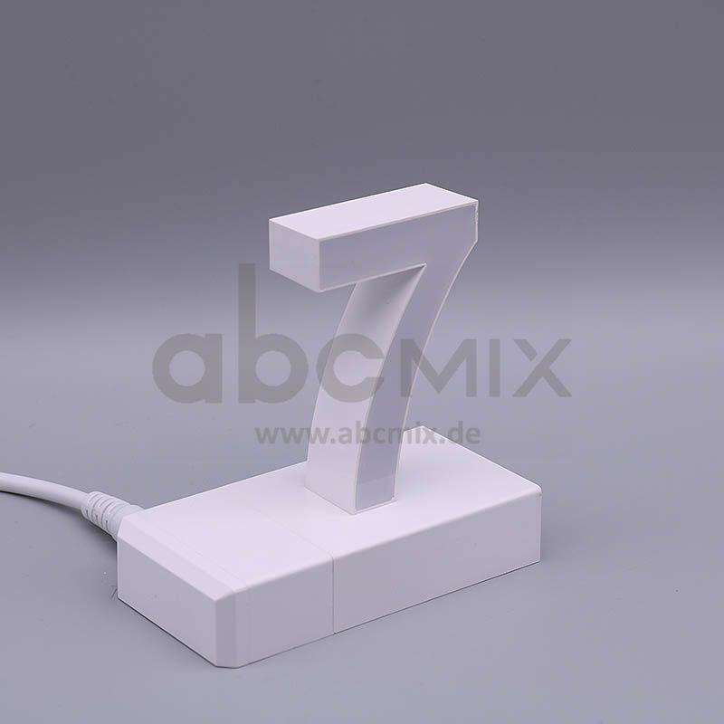 LED Buchstabe Click 7 für 75mm Arial 6500K weiß