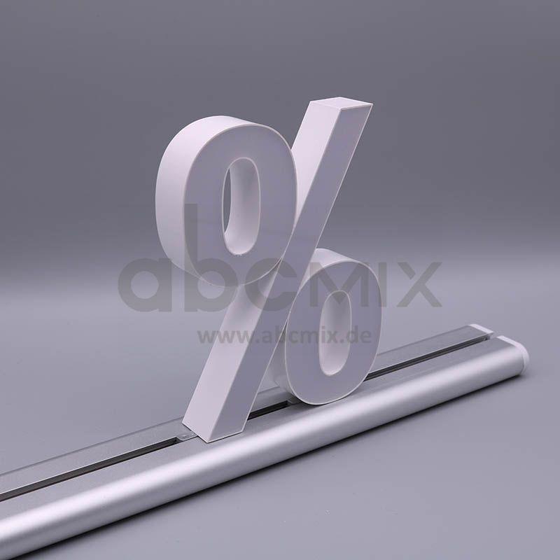 LED Buchstabe Slide Prozentzeichen % für 150mm Arial 6500K weiß