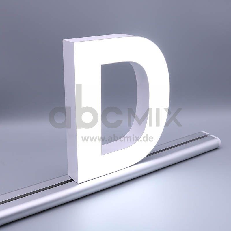 LED Buchstabe Slide D 200mm Arial 6500K weiß