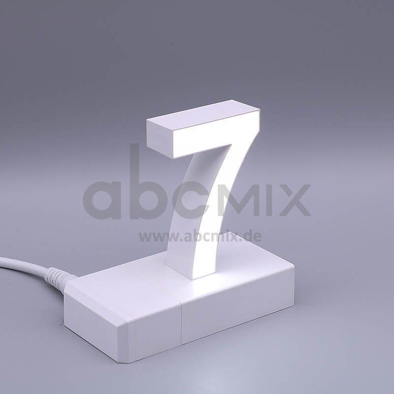 LED Buchstabe Click 7 für 75mm Arial 6500K weiß