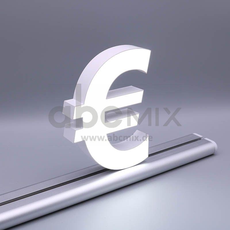 LED Buchstabe Slide € Euro-Währungszeichen für 150mm Arial 6500K weiß