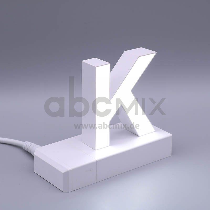 LED Buchstabe Click K 75mm Arial 6500K weiß