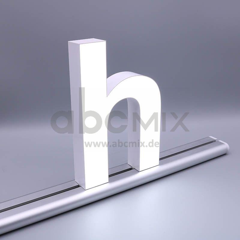 LED Buchstabe Slide h für 200mm Arial 6500K weiß