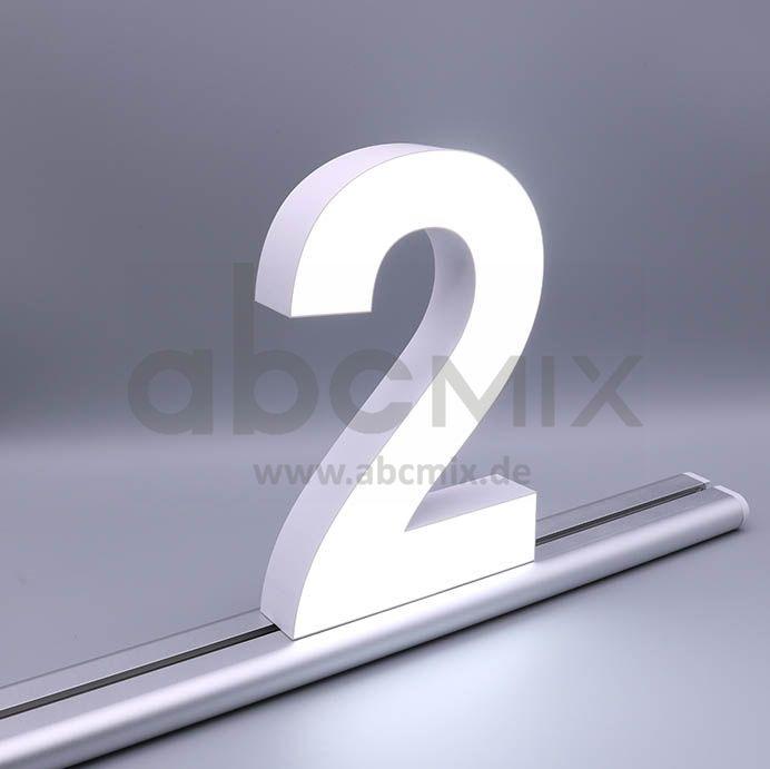 LED Buchstabe Slide 2 für 200mm Arial 6500K weiß