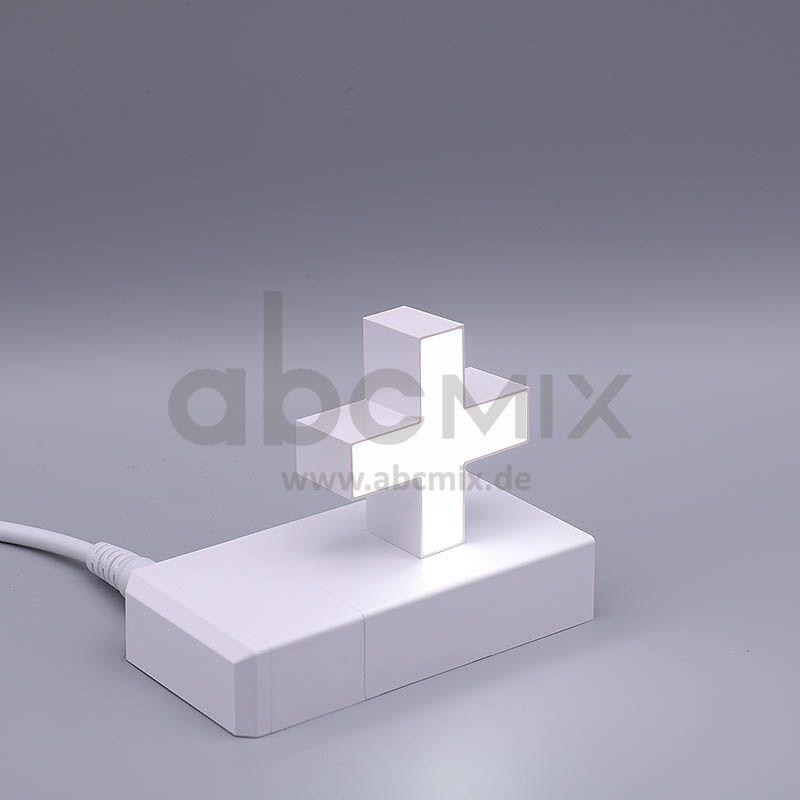 LED Buchstabe Click + Pluszeichen für 75mm Arial 6500K weiß