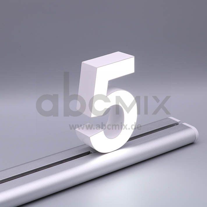 LED Buchstabe Slide 5 für 100mm Arial 6500K weiß