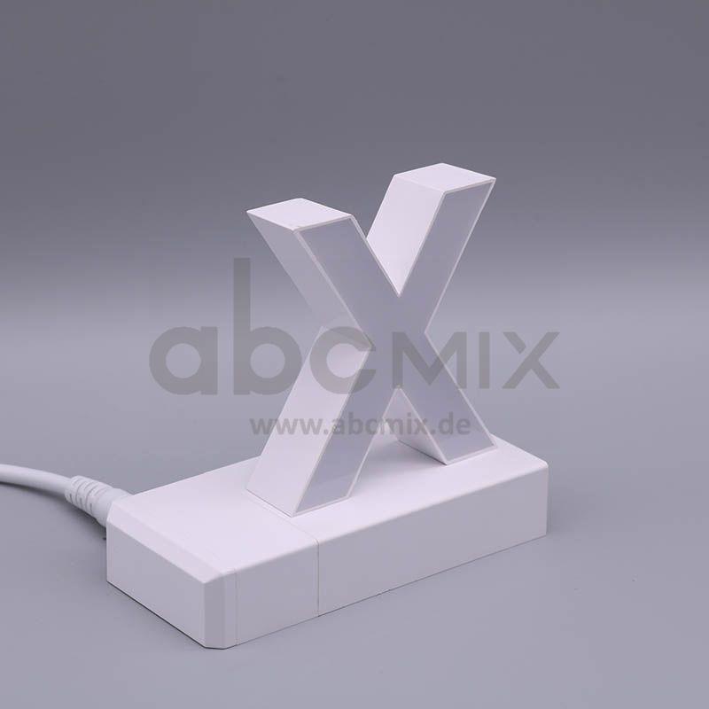 LED Buchstabe Click X 75mm Arial 6500K weiß