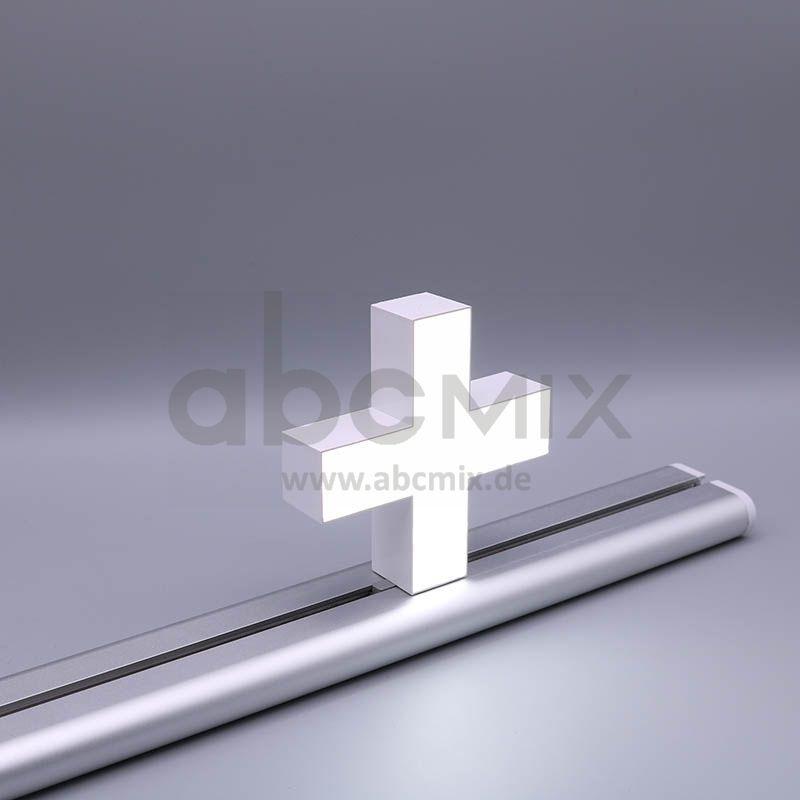 LED Buchstabe Slide + Pluszeichen für 150mm Arial 6500K weiß