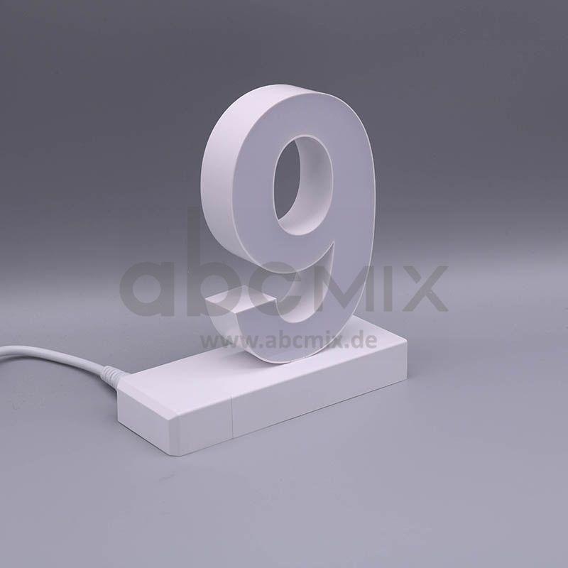 LED Buchstabe Click 9 für 125mm Arial 6500K weiß