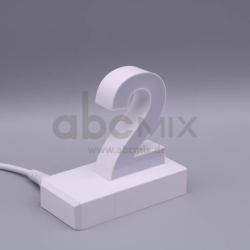 LED Buchstabe Click 2 für 75mm Arial 6500K weiß