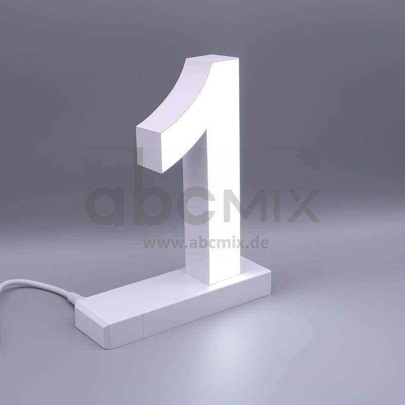 LED Buchstabe Click 1 für 175mm Arial 6500K weiß