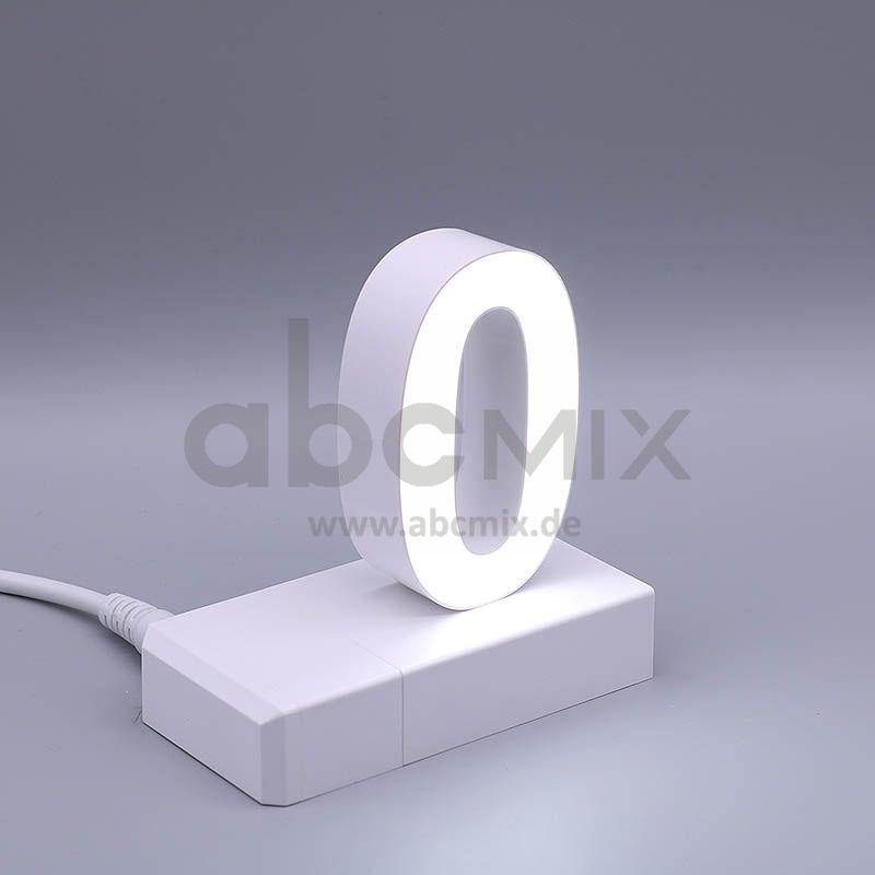 LED Buchstabe Click 0 für 75mm Arial 6500K weiß
