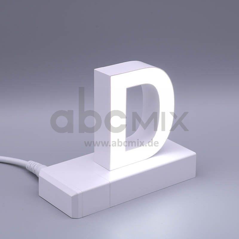 LED Buchstabe Click D 75mm Arial 6500K weiß