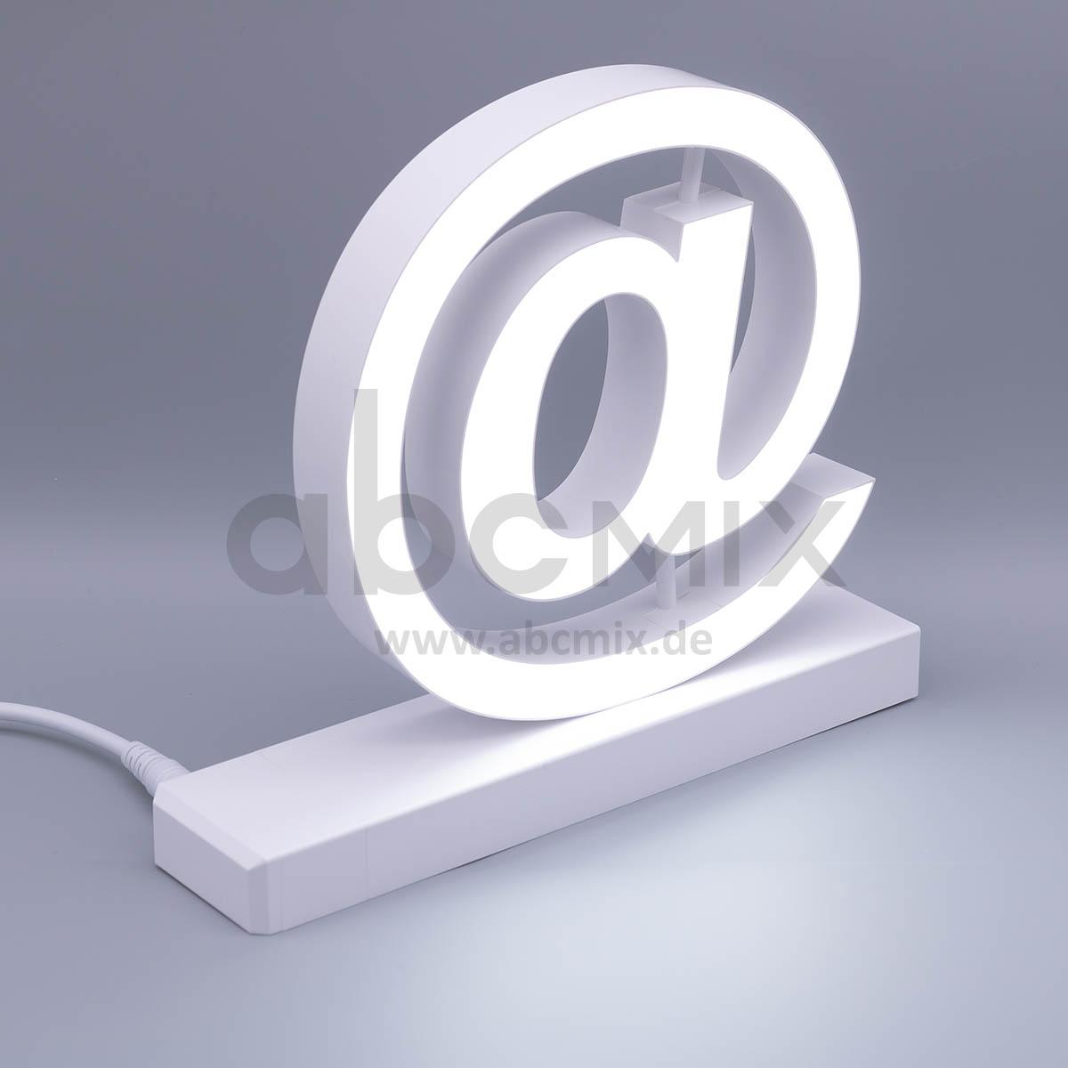LED Buchstabe Click @ At-Zeichen für 125mm Arial 6500K weiß