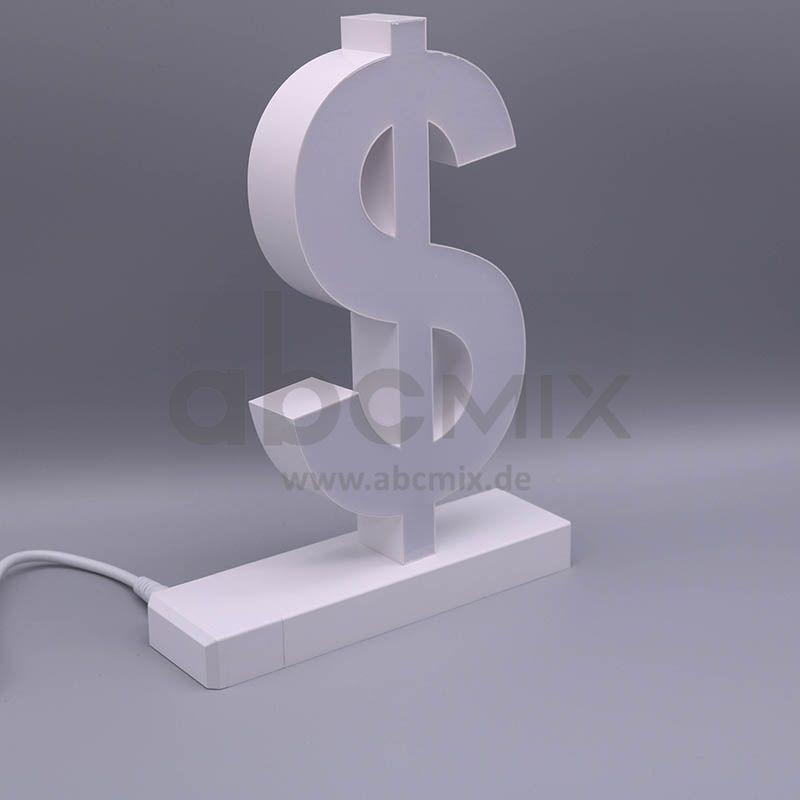 LED Buchstabe Click $ Dollarzeichen für 175mm Arial 6500K weiß