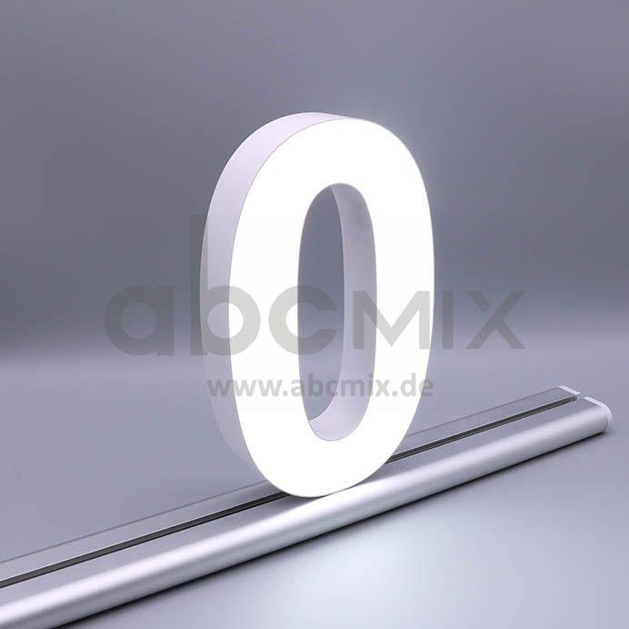 LED Buchstabe Slide 0 für 200mm Arial 6500K weiß