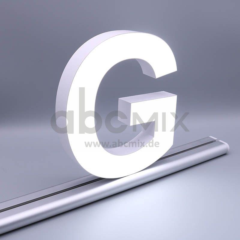 LED Buchstabe Slide G 200mm Arial 6500K weiß