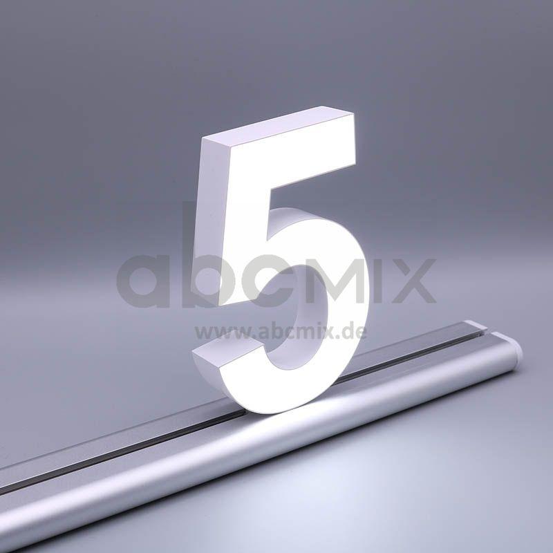 LED Buchstabe Slide 5 für 150mm Arial 6500K weiß