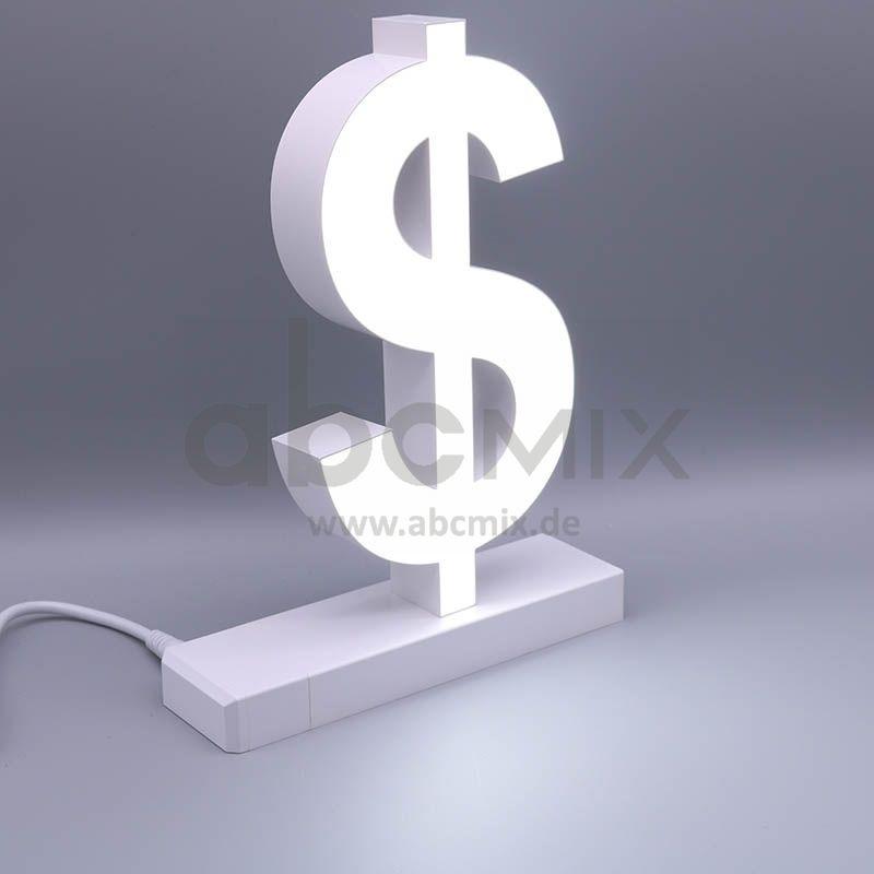 LED Buchstabe Click $ Dollarzeichen für 175mm Arial 6500K weiß