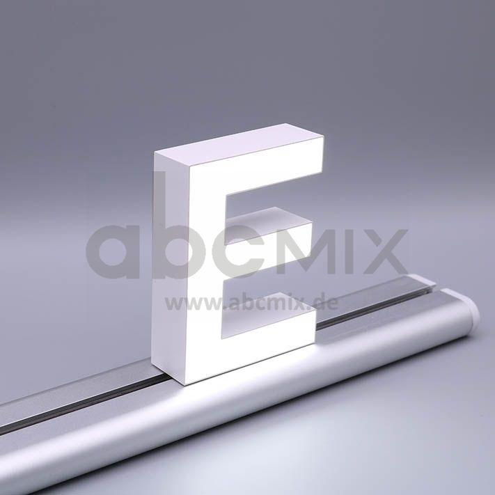 LED Buchstabe Slide E 100mm Arial 6500K weiß